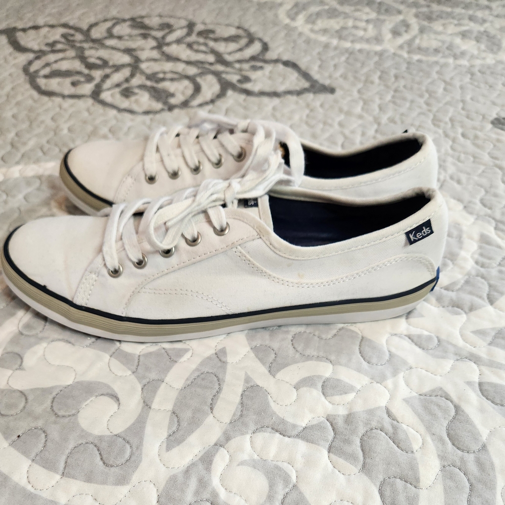 Keds White Canvas Sneakers Classic Design